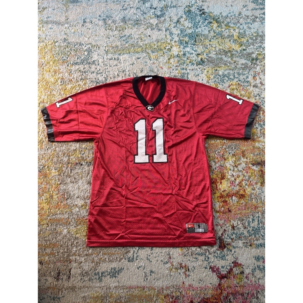 Nike Georgia Bulldogs #11 Football Jersey Red Size S
